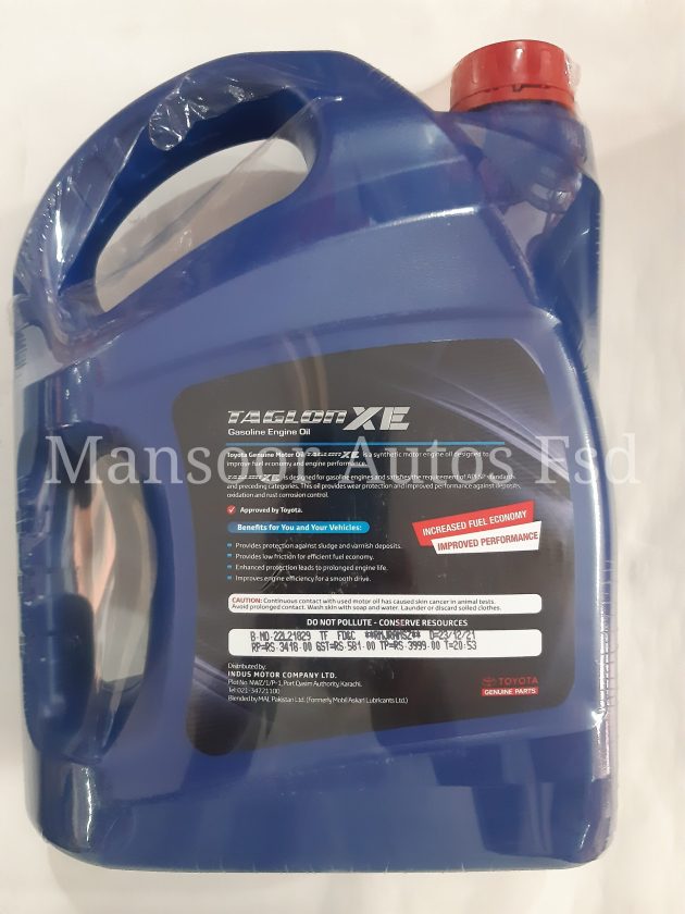 Engine Oil TOYOTA TAGLON XE 10w-40 - 4L - Image 3