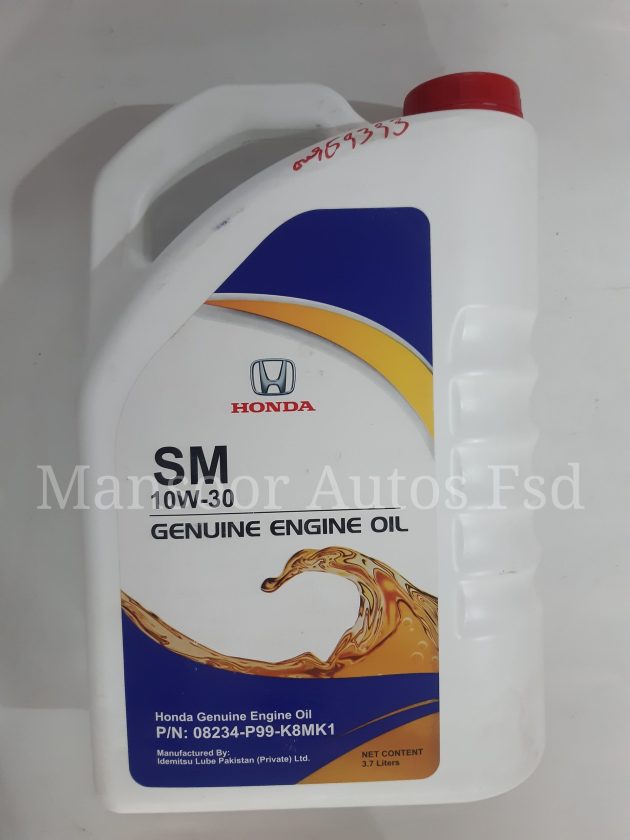 Engine Oil 10W-30 - HONDA GENUINE 3.7 Ltrs - Image 2