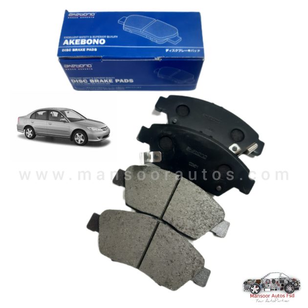 Disc Brake Pad Front Honda Civic 2002-2006 - Akebono Japan