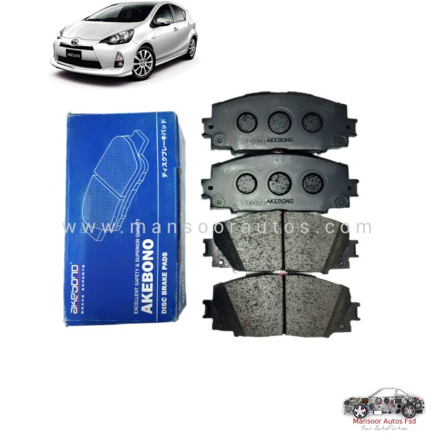 Disc Brake Pad Front Aqua 2010-22- Akebono Japan