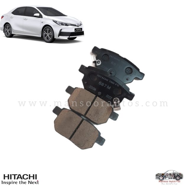 Disc Brake Pad Rear Corolla 2009-22 - HITACHI JAPAN