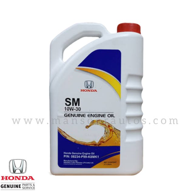 Engine Oil 10W-30 - HONDA GENUINE 3.7 Ltrs